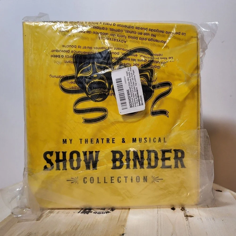 Ring Binder Depot Yellow Theater Showbill Binder Open Box Unused 5.5 x 8.5